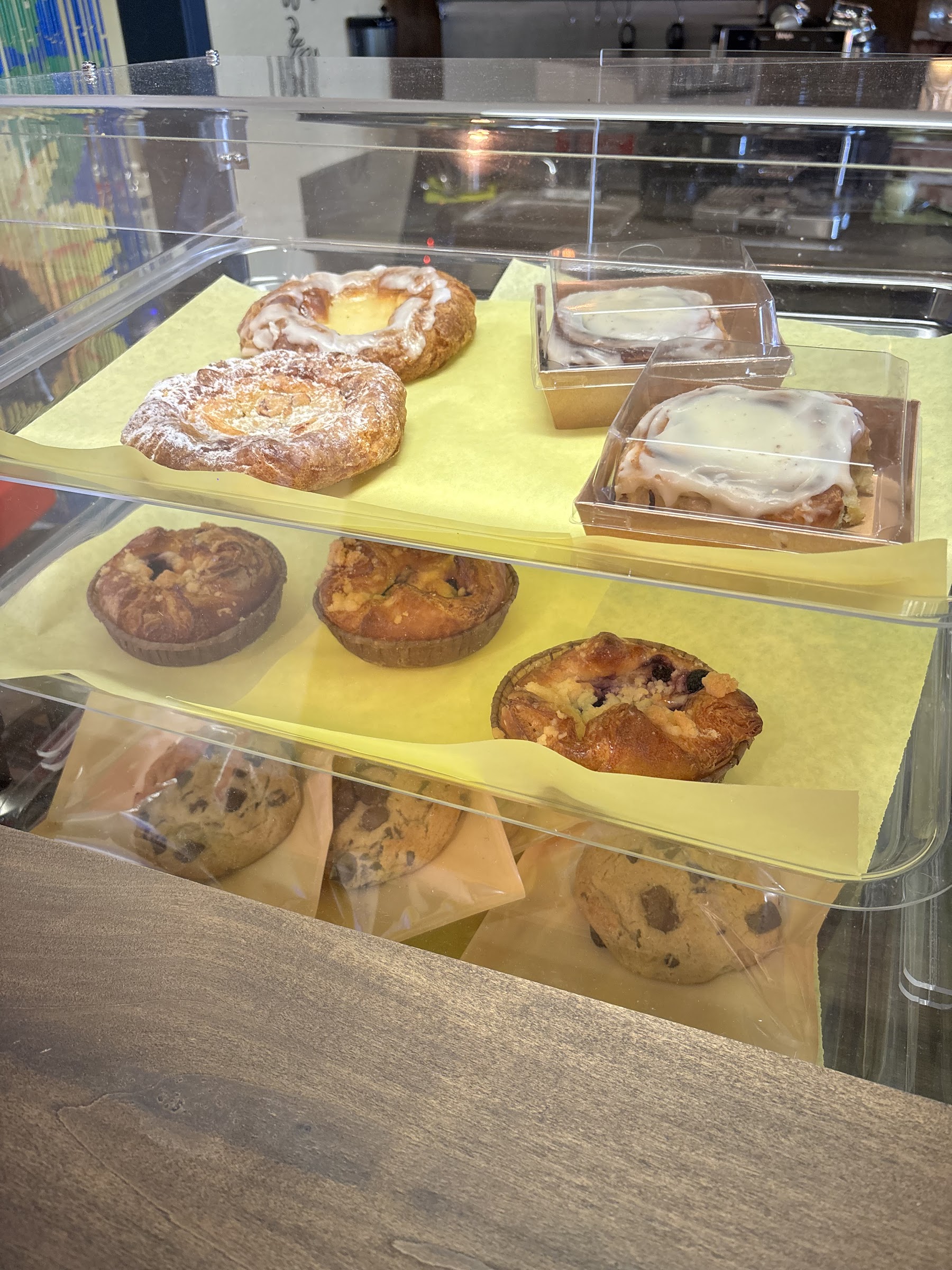 Carla's Coffeehouse pastries and desserts in the bakery case